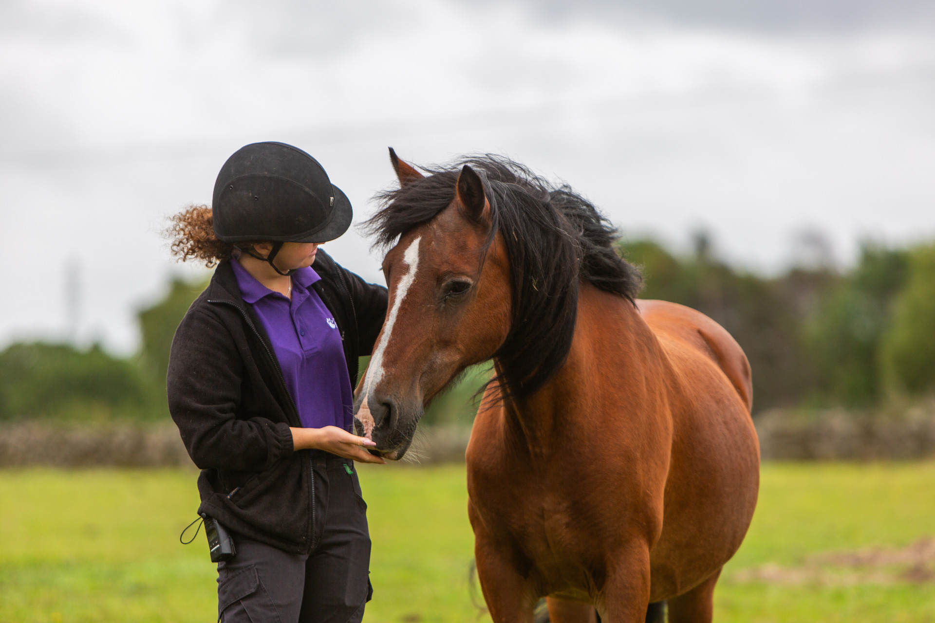 Woman and horse