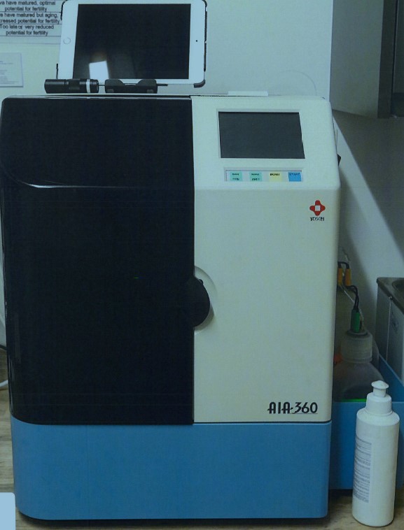 Image of blood machine used in conviction for Canine fertility clinic case