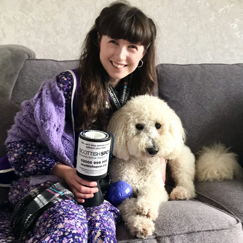 Kirsten MacQuarrie with her dog